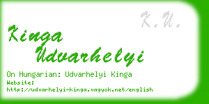 kinga udvarhelyi business card